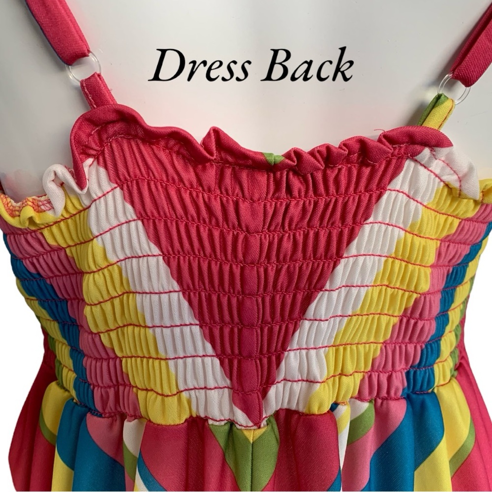 Anthony Richards Multi Colored Chevron Striped Ma… - image 6